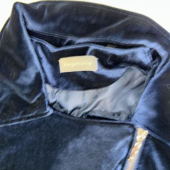 Bagatelle moto  biker dressy  Jacket 3x velvet euc - Picture 3 of 5